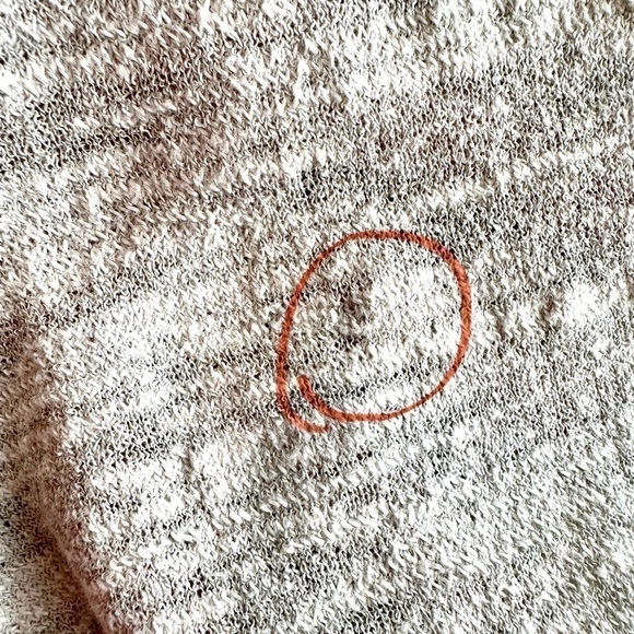 J. Crew sweater with v-neck, 3/4 length sleeves, high-low hem, linen blend knit - Picture 11 of 11